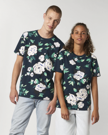 floral unisex tshirt