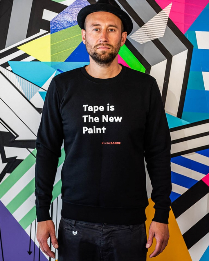 tape is the new paint sweater